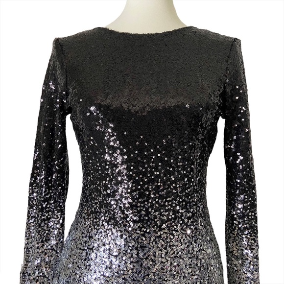 Mind Code Ombre’ Sequin Open Back Dress - Picture 5 of 10